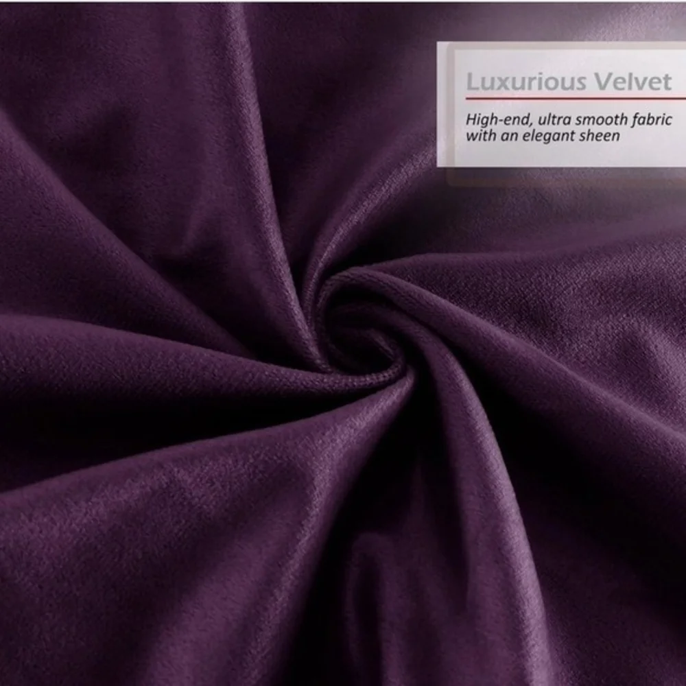 Nestl Purple Velvet Pillow Covers 24